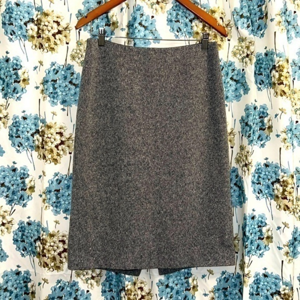 Vintage Michael Kors heather grey wool italy pencil skirt
